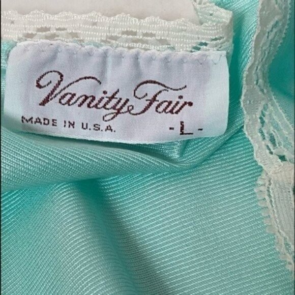 Vintage Vanity Fair lace nightgown robe long sleeve button down pajamas sz large - Picture 8 of 10